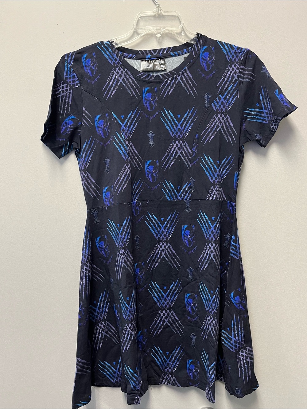 Marvel Black Panther Graphic Print A-Line Mini Dress—Women’s XL